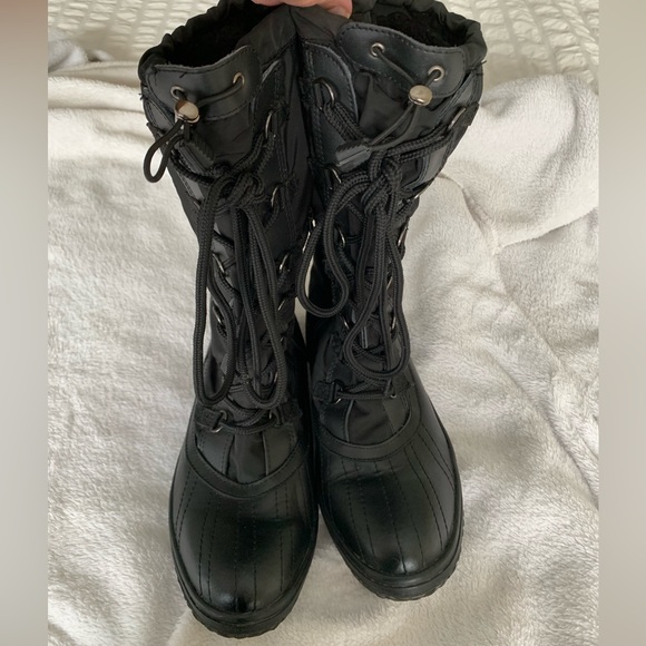 Atelier Noir div. Of Rudsak black lace up boots size 8 - Picture 1 of 15